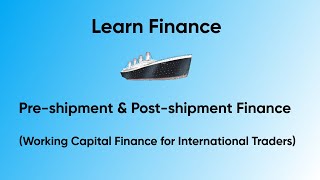 Pre Shipment and Post Shipment Finance [upl. by Godfrey]