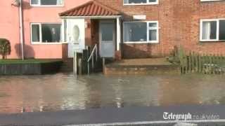 Flooding in England as snow melts [upl. by Kenna619]