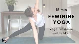 YogaRoutine um als Frau wieder in die Weiblichkeit zu treten 🧘🏻‍♀️🌺 Julia Glesti [upl. by Lehet224]