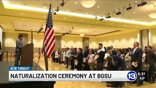 Naturalization Ceremony at BGSU welcomes 79 new American citizens [upl. by Sailesh]