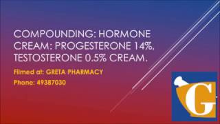 Progesterone Testosterone Cream in metered dose pump [upl. by Arraeis]