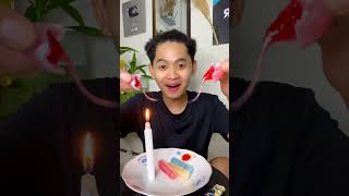 Part 2 makan permen lilin asli dari lilin lebah wax candy youtubeshorts [upl. by Anul873]