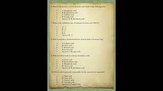 20 objectives question and answers related to acid quiz rrbntpc [upl. by Ardnajela]