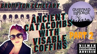 Catacombs in a Victorian Graveyard  Old Coffins  Human Remains  Brompton Cemetery Pt2 catacombs [upl. by Akinal280]