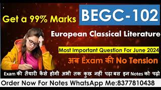 BEGC102 Important Questions For June 2024 ExamImportantQuestion with SolutionJune 202499 Marks [upl. by Alicirp]