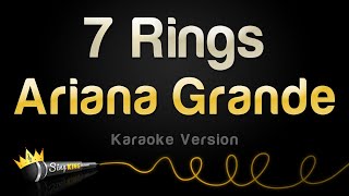 Ariana Grande  7 Rings Karaoke Version [upl. by Leffert783]