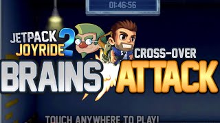 Jetpack Joyride Brains Attack Soundtrack and Gameplay [upl. by Lianne]