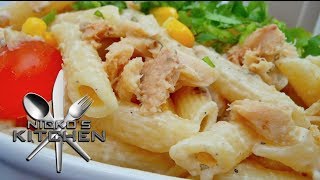 CREAMY PASTA SALAD  VIDEO RECIPE [upl. by Suoilenroc]