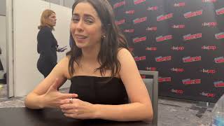 Cristin Milioti talks The Penguin at New York Comic Con [upl. by Hctub563]