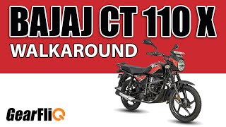 Bajaj CT110X  Walkaround and Features  Hindi  GearFliQ [upl. by Delanos]