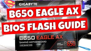 How To Use Gigabyte Q Flash Plus B650 Eagle AX Motherboard BIOS Update [upl. by Kinelski]