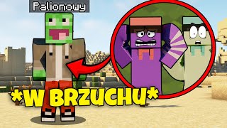 UTKENLIŚMY W BRZUCHU PALIONA w Minecraft 🟢😱 [upl. by Yhtak264]