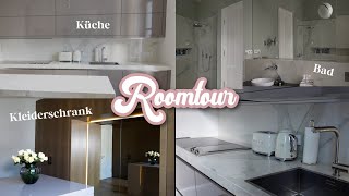 ROOMTOUR in der neuen WOHNUNG  Küche Bad amp Ankleidezimmer  Adorable Caro [upl. by Ynamreg]