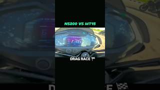 Mt 15 🚀VS Ns200 💥bike race Mt 15 power bike ride 😱shortfeed riderrace mtb ns200 mtlover [upl. by Eirdua710]