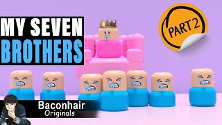 My Seven Twin Brothers Treat Me Like A Princess EP 2  roblox brookhaven 🏡rp [upl. by Wehhtam281]