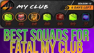 BEST SQUADS FOR quot13 SEASONquot FATAL MY CLUB IN MADFUT 22 [upl. by Rafaelle]