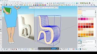 SKETCHUP TUTORIAL  MAKING COMPLEX CHAIR  SKETCHPLUS PLUGIN [upl. by Herzberg]