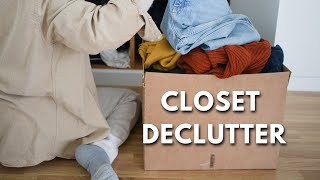 Decluttering My Bedroom Closet StepbyStep Process [upl. by Rajiv]