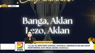 12 LGU SA WESTERN VISAYAS NATIONAL AWARDEES BILANG BEST PERFORMING ANTI DRUG ABUSE COUNCILS [upl. by Erde]