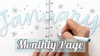 January 2024 Monthly Memory Page  Happy Planner Creative Journal Plan With Me  Bullet Journaling [upl. by Rutan]