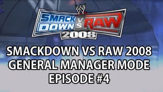 Smackdown vs Raw 08 GM Mode  4 Main Event Four Way [upl. by Boehmer]