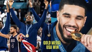 quotTeam USA Strikes Gold LeBron James Crowned Olympic MVP in Historic Victoryquot [upl. by Lejna]