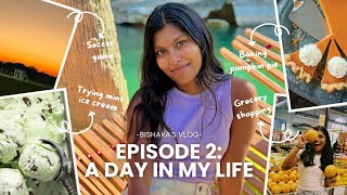 A Day In My Life Vlog  baking pumpkin pie grocery shopping soccer game birthday party  more [upl. by Ailisec301]