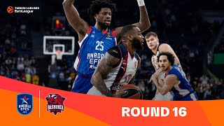 EfesBaskonia  Round 16 Highlights  202324 Turkish Airlines EuroLeague [upl. by Yllatan]