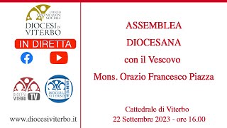 ASSEMBLEA DIOCESANA con il Vescovo Mons Orazio Francesco Piazza [upl. by Lashar]