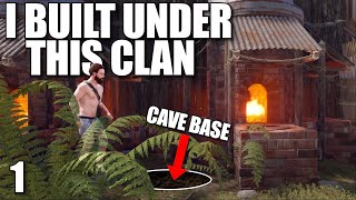 I BUILT A CAVE BASE VAULT UNDER THIS 16 DEEP CLAN  Solo Rust [upl. by Nnylireg]