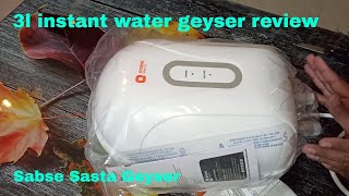 Orient instant geyser review in hindi  3l instant water geyser review  Aquapro geyser [upl. by Vickie]