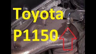 Toyota P1150 Code AirFuel Ratio Sensor Circuit RangePerformance Malfunction Bank 2 Sensor 1 [upl. by Harwilll]