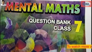 How to solve Data Handling class 7 Mental Maths short trick chapter 3 Q 1 to 8 part 1 [upl. by Primaveras923]