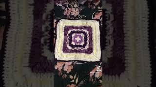 Rapid round granny square blanket crochetpattern crochettok [upl. by Phillis]