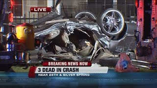 3 dead after singlecar crash in Glendale [upl. by Imaj]