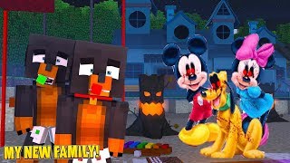 Minecraft  MY NEW FAMILY  MICKEY MOUSE amp MINNIE MOUSE EXE [upl. by Sherfield9]