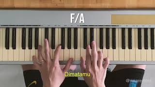 PELUANG KEDUA  NABILA RAZALI PIANO CHORDS by MFMF [upl. by Nauaj241]