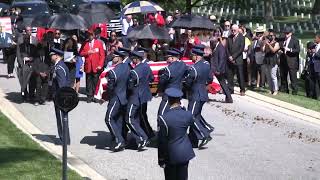 AFNOW  Tuskegee Airman Brig Gen Charles McGee Arlington National Cemetery Interment [upl. by Stegman199]