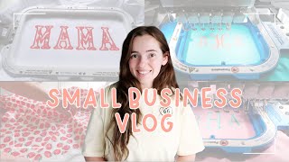 Small Business Owner  Craft Fair Prep  Learning Appliqué  Monogram Embroidery  Studio Vlog 18 [upl. by Lacey]