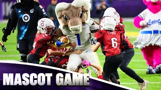 Mascot Game Gets CRAZY vs Peewee Football Team  Minnesota Vikings [upl. by Suraved]