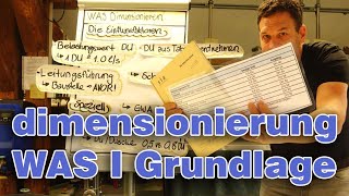 WAS Dimensionieren 1 I Grundlagen  Die Einflussfaktoren [upl. by Nylevol]