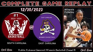 1 South Carolina Gamecocks Womens Basketball vs East Carolina WBB  123023  FULL GAME REPLAY [upl. by O'Mahony]