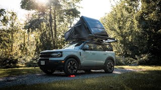 Bronco Sport with iKamper Skycamp Mini 30  Solo Camping  Finger Lakes National Forest [upl. by Ennalyrehc]