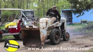 Hough Small Dump Utility Tractor  Ken Avery Antique Tractor Collection Auction [upl. by Joline]