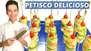 PETISCO FÁCIL E DELICIOSO COM OVO DE CODORNA  ENTRADA [upl. by Hakilam]