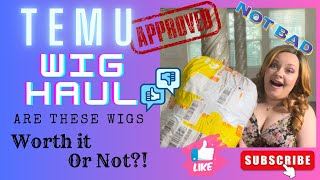 Temu Haul Cheap wigs 👀 Come see what I got Worth it or Not Pt 1 temu cheap wig worthitornot [upl. by Erida]