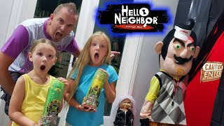 Hello Neighbor Treasure X Toy Scavenger Hunt We Scare Him off [upl. by Alston]