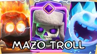 ME SORPRENDIÓ ESTE MAZO TROLL 😱😱 CLASH ROYALE [upl. by Aikit]