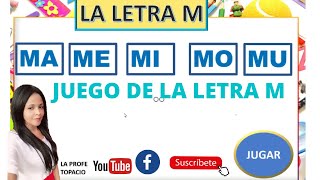 JUEGO DE LA LETRA M PARA ENSEÑAR A LEER [upl. by Monika]