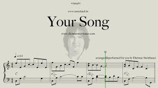 Your Song  Easy Piano [upl. by Ayisan695]